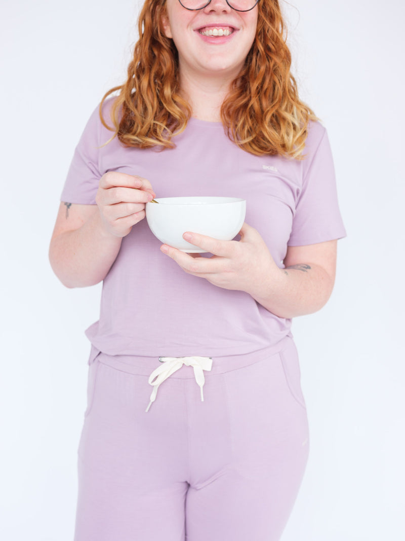 Women’s Bamboo Jogger Pajamas Set Lilac